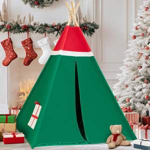 Tente de jeu pour enfants en polyester doux pour filles, petite tente de jeu pour dormir, tente <span class=keywords><strong>tipi</strong></span> pour les jeux d'enfants, vente en gros pour Noël - Product Image 1