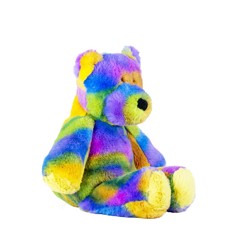 Allogogo Cpc Amazon 40/50/80Cm Colourful Giant Teddy Bear Stuffed Animal Toys Wholesale Plush Rainbow Unicorn For Kids Gift
