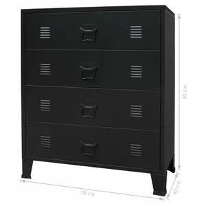 Good qualität Optional Color 4 Layer Drawers Metal Cabinet Steel Chest
