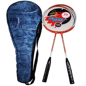 Vender como bolos quentes Custom mid-range atacado treinamento nível threading carbono alumínio badminton raquete