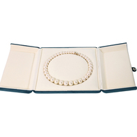Boîte à bijoux de luxe en velours avec chaîne de perles carrées, best-seller, pour pendentif, boucles d'oreilles, bracelet, bague, collier, emballage cadeau pour mariage