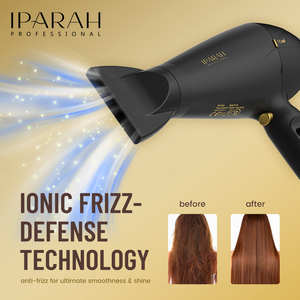 Pengering Rambut Profesional Salon IPARAH P-340 Powerful Cord Ionic Frizz Defense untuk Wanita - Product Image 4