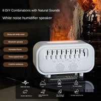Humidificateur à bruit blanc sans fil personnalisé OEM 300 ml avec veilleuse pour chambre à coucher et diffuseur d'aromathérapie