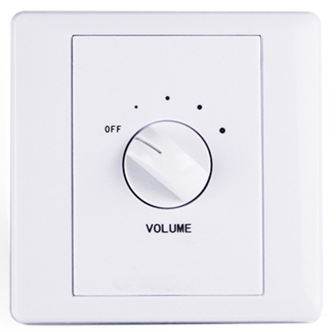 Loudspeaker Wall Mount PA System Volume Control 86×86mm Weatherproof