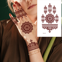 2025 dames temporaire ongle fleur étanche papier Sexy tatouage autocollant corps Application occasions festives