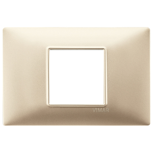 Vimar 2M Central Plate Matt Champagne 17x8cm Wall <b>Switch</b> Cover - Product Image 1