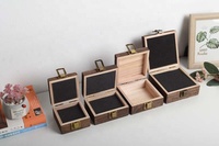 Venta al por mayor caja de madera antigua Paulownia regalo de Navidad caja de madera con tapa cajas de madera con tapa con bisagras