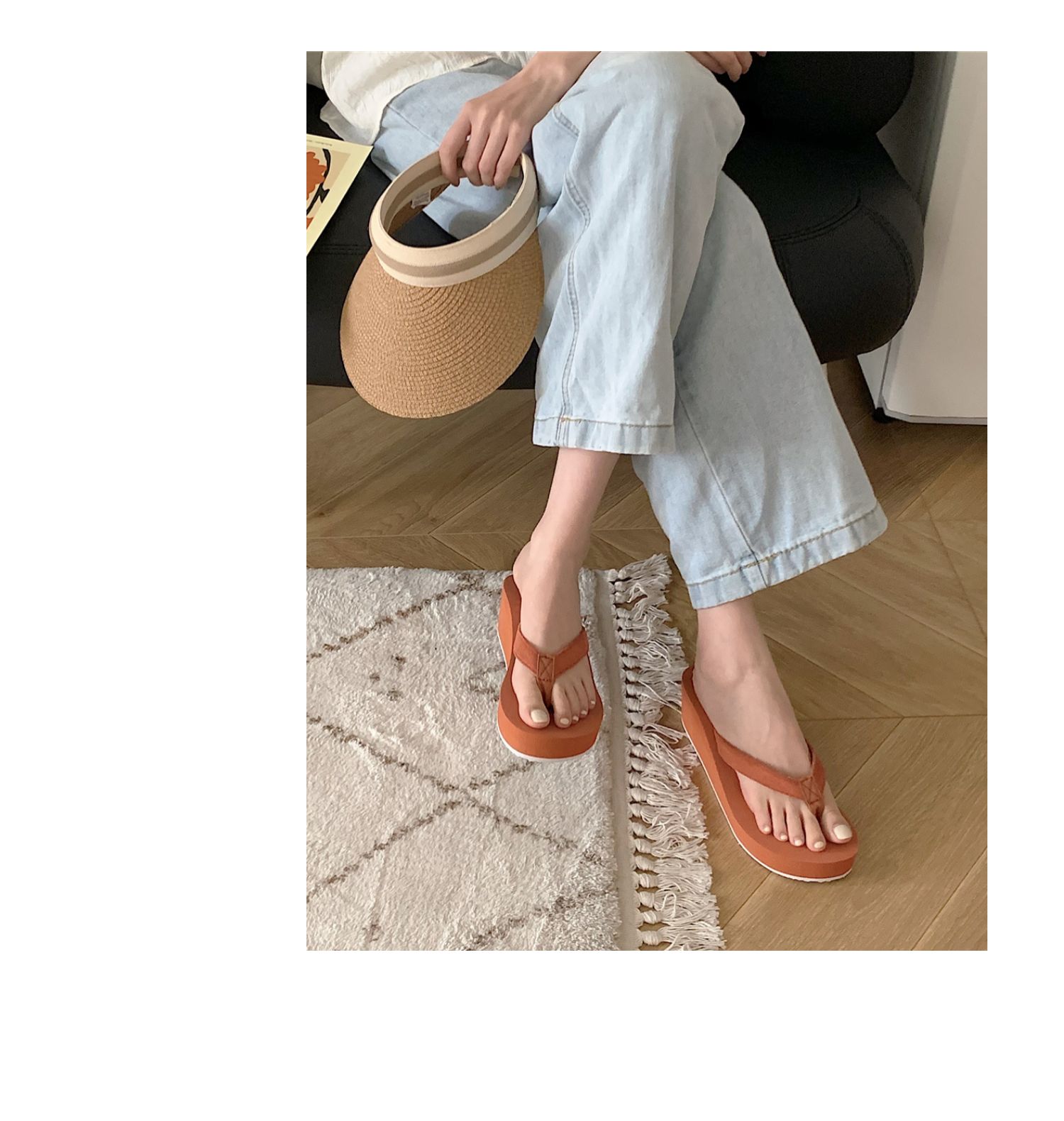 Summer Beach Casual Slipper Flip-flops Outdoor EVA Thick Bottoming Women Sandals