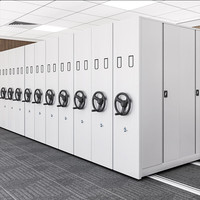 Système de compactage mobile optimisant l'espace pour l'archivage en entrepôt et la solution de stockage sécurisé des dossiers importants