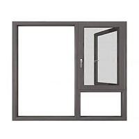 Ventanas Abatibles de Aluminio Negro con Vidrio Templado Delgado de Alta Resistencia a Impactos y Vista Panorámica, Resistentes a Huracanes, Certificadas por Energy Star