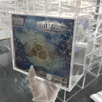 Boîte de présentation transparente en acrylique épaisse avec aimants pour boîtes de boosters ETB de Pokémon