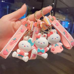 Contoh Gratis Gantungan Kunci Karakter Anime Jepang 3D Kartun, Gantungan Kunci Karakter Film Amerika dari Karet PVC Lunak - Product Image 3