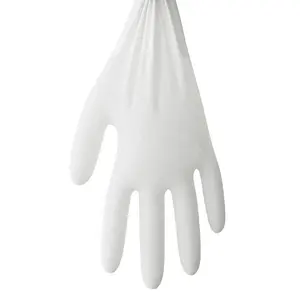 Luvas de nitrilo GMC 9 polegadas Branco Proteção de segurança Luvas de trabalho Luvas descartáveis de nitrilo sem pó