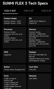 New Arrival sunmi flex3 NFC POS hệ thống phần mềm 18.5 22 27inch công suất lớn trên khuôn mặt nhận ra tùy chỉnh POS kiosk - Product Image 5