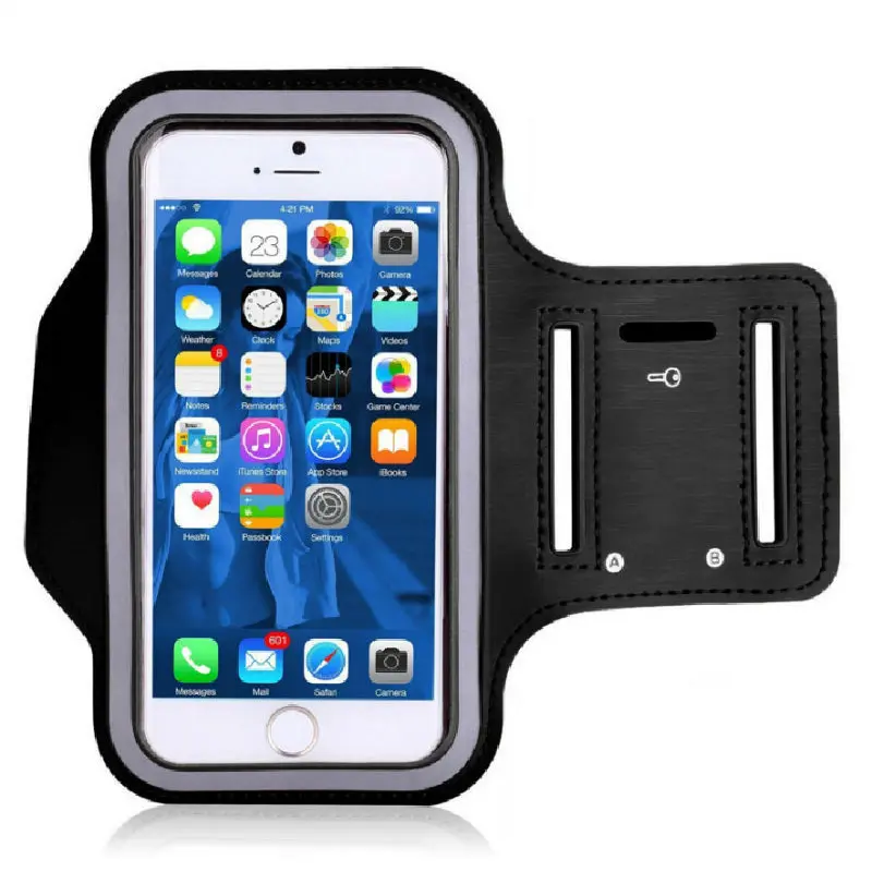 Individuelles Logo Sportlauf reflektierendes Handy Armband Telefon Tasche