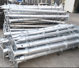 Angels <span class=keywords><strong>GS105</strong></span> Prix extrêmement bas 76*1200mm Vis de terre en acier galvanisé Pieux hélicoïdaux pour fondations solaires - Product Image 3