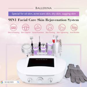 12 in 1 Multifunctional 3Mhz Ultrasonic Scrubber Dermabrasion Peeling Positive Negative Ion Micro Current Magic Gloves <b>Machine</b> - Product Image 2