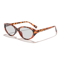 LBA 97257 Lunettes de soleil personnalisées avec logo, imprimé léopard vintage 2026, style Y2K, pour le cyclisme, protection UV400, lunettes de soleil œil de chat pour hommes et femmes