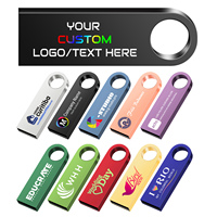 1 Pieza con Logo Personalizado Gratis Memoria USB Flash Drive de 32GB 16GB 8GB 4GB Lápiz de Memoria Metálico Pendrive 64GB 128GB Llave USB 2.0