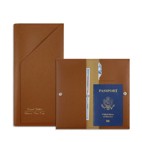 PU Passeport Air Ticket Holder Pouch Bag Pour Voyage Haute Qualité Faux Cuir Passeport Couverture Portefeuille Peut Logo Personnalisé Emballage