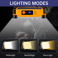 Lámpara de Trabajo LED Recargable, Lámpara de Camping de 6000 mAh, 180 LED, Lámpara de Pie Recargable con Batería para Reparaciones y Camping