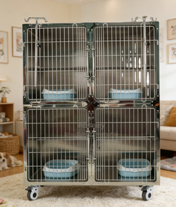 MT Medical Ofrece Jaulas <span class=keywords><strong>para</strong></span> Gatos de Acero Inoxidable 304 de Alta Calidad y Precio Accesible, con Múltiples Jaulas y Soportes <span class=keywords><strong>para</strong></span> Vía Intravenosa <span class=keywords><strong>para</strong></span> Tratamiento Veterinario - Product Image 1