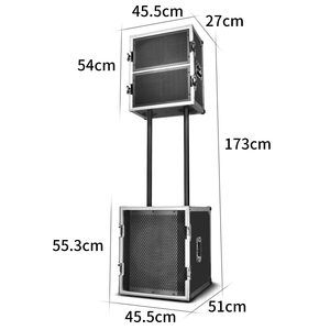Sistema de Sonido Profesional Biner Ls8 Dual de 8 Pulgadas con Potencia de 750w+750w, Amplificadores y Altavoces Ls8-d Profesional Dual de 8 Pulgadas - Product Image 2