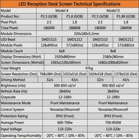 Pantalla LED para Recepción, Resolución 4K, Alto Brillo, Flexible, para Interiores, Compatible con Pantallas a Color, Garantía de 2 Años