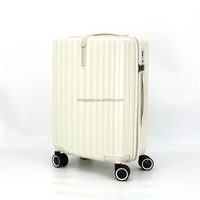 Valise intelligente légère et durable en ABS+PC, 20 pouces, 4 roues, élégante, avec logo personnalisé, valise à roulettes