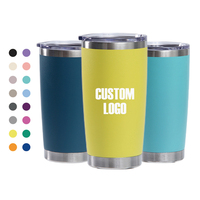 Produits écologiques Tasse à café de voyage en acier inoxydable 2024 de 20oz Bouteille d'eau à double paroi Gobelet isolé avec couvercle magnétique