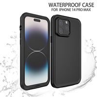 Coque de téléphone anti-eau IP68 pour iPhone 14 15 15 16 17 Pro Max couverture arrière complète avec matériau PC de capacité étanche de 15m