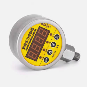 디지털 디스플레이 스테인레스 스틸 가스 펌프 압축기 컨트롤러 압력 스위치 고정밀 0.5% FS 다중 전압 호환성 - Product Image 2