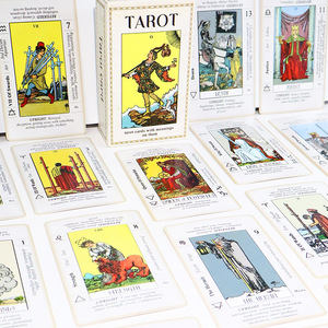 Cartes de tarot personnalisées à prix d'usine, fabriquées en papier et en plastique pour le jeu et le divertissement, avec guide, logo et boîte en papier - Product Image 5