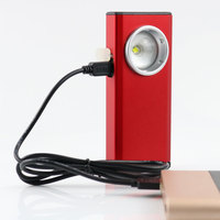 500 Lumen LED COB Work Flashlight USB Rechargeable Magnetic Nebo Slim Pocket Flashlight Work Light With Clip