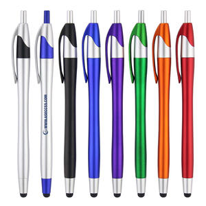 2-इन-1 कस्टम स्मार्ट स्टाइलस बॉलपॉइंट पेन विज्ञापन प्रचार टचस्क्रीन एक्सेसरी 1.0 मिमी प्लास्टिक लेखन लोगो के साथ - Product Image 2