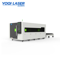 Máquina de Corte Láser de Fibra CNC YOQI X2-3015 con Mesa Intercambiable para Acero Inoxidable, Acero al Carbono, Aluminio y Metal, 1500W-6000W