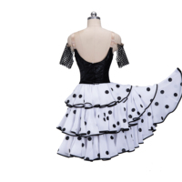 Robe de danse pour filles jupe en dentelle à gâteau à trois couches pour enfants professionnels espagne robe longue de danse de cour romantique pour femmes ballerine Giselle