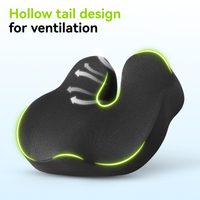 Coussin de siège en mousse à mémoire de forme Miandao en forme de U, antidérapant, orthopédique, soulagement des douleurs de la prostate, du coccyx, de la sciatique et du dos, amovible et lavable