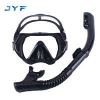 Ensemble de plongée mini pour piscine JYF, style tendance, avec masque de plongée à lentille unique et tuba sec