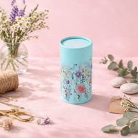 Emballage en tube de papier cylindrique pour graines de fleurs de qualité alimentaire imprimé en CMJN personnalisé, emballage écologique pour cosmétiques, flacon de parfum, boîtes en tube de carton