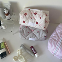 Dompet kecil Travel Mini dengan ritsleting kosmetik tas perlengkapan mandi Makeup murah