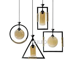 Luminaire suspendu en corde de chanvre, lustre moderne nordique pour salon, chambre, café, restaurant, modèle RP0269 - Product Image 4