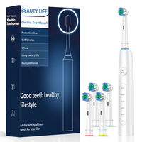 Cepillo de Dientes Eléctrico Sónico Personalizado con 5 Modos, Cerdas Suaves, IPX7, Recargable, Blanqueador Dental, Automático, para Viaje