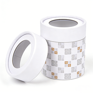High Quality Recyclable Cylindrical Box With Display <b>Window</b> Luxury Round Paper Tube For Tea Candle - Product Image 6