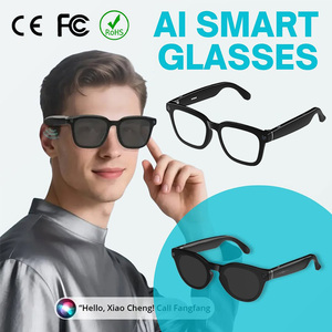 Lunettes <span class=keywords><strong>de</strong></span> soleil intelligentes V03 T5 anti-lumière bleue et anti-UV pour la conduite et le bureau, avec caméra 8MP+1200P pour l'enregistrement vidéo et IA Chat GPT - Product Image 1