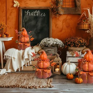 Foam Pumpkin Artificial Flower Bonsai Tabletop Ornament for Living Room Bar Shop Interior Halloween Christmas Scene Decoration - Product Image 2