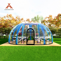 Kawagebo Dômes de maison transparents pour le glamping en polycarbonate géodésique PC ovale préfabriqué personnalisé
