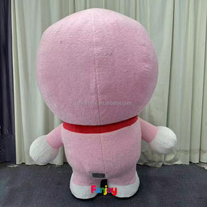 Trang phục <span class=keywords><strong>mascot</strong></span> <span class=keywords><strong>Doraemon</strong></span> bơm hơi màu hồng 2M dành cho người lớn, thiết kế hoạt hình tùy chỉnh, dùng cho Halloween và các bữa tiệc - Product Image 3