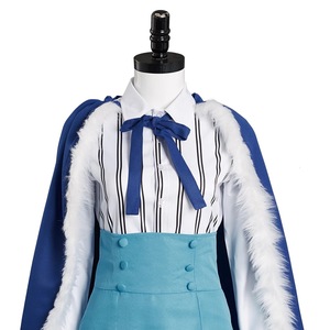 Costume de cosplay Ulti pour femme, ensemble complet avec cape bleue, chemise et jupe, robe de personnage d'anime - Product Image 5