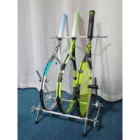 Support de raquette de tennis minimaliste en métal, sans perçage, pour la maison, l'intérieur, l'école, la salle de sport, le badminton, le tennis